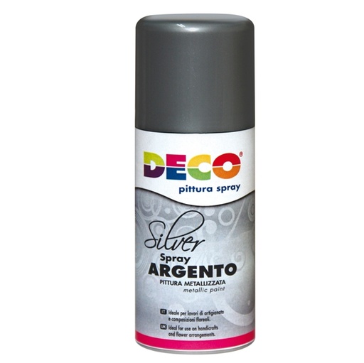 [D61060] Vernice spray argento 150ml 615/2 DECO