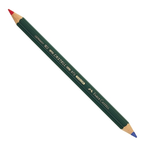 [D61273] MATITA BICOLORE GROSSA ROSSO-BLU 873 FABER CASTELL