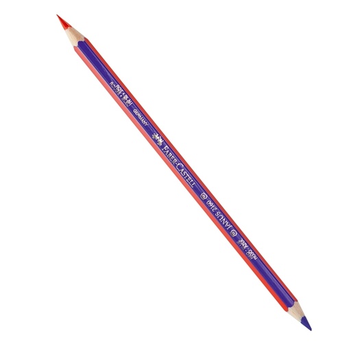 [D61277] MATITA BICOLORE SOTTILE ROSSO-BLU Janus 2160 FABER CASTELL