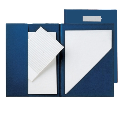 [D61678] CARTELLA CON TASCHE COMPLA 71 BLU IN COLPAN 23X33CM