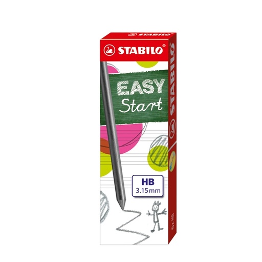 [D61855] ASTUCCIO DA 6 MINE 3,15MM HB X STABILO'S MOVE EASY ERGO