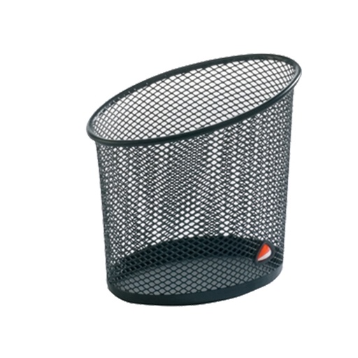 [D61907] Portapenne MESH in rete metallica nero ALBA