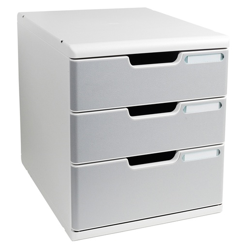 [D61955] CASSETTIERA MODULO A4 3 CASSETTI GRIGIO/GRANITO EXACOMPTA
