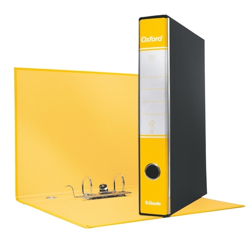 [D63409] Registratore OXFORD G82 giallo dorso 5cm f.to commerciale ESSELTE