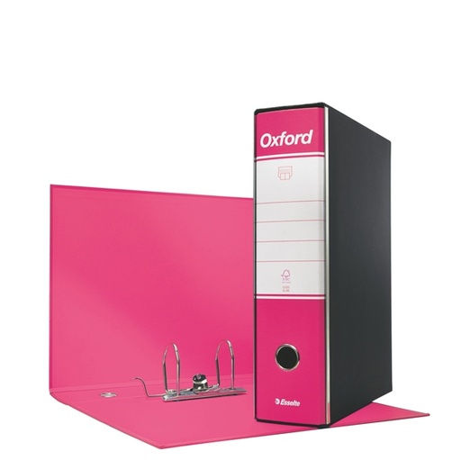 [D63412] Registratore OXFORD G83 fucsia dorso 8cm f.to commerciale ESSELTE