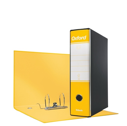 [D63416] Registratore OXFORD G85 giallo dorso 8cm f.to protocollo ESSELTE