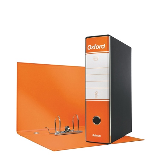 [D63417] Registratore OXFORD G85 arancio dorso 8cm f.to protocollo ESSELTE