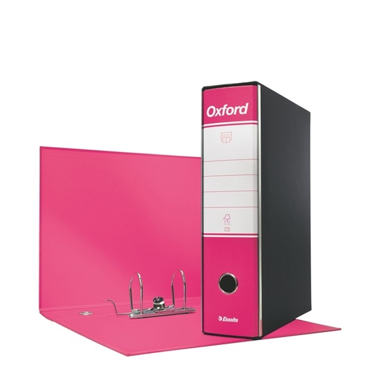 [D63418] Registratore OXFORD G85 fucsia dorso 8cm f.to protocollo ESSELTE