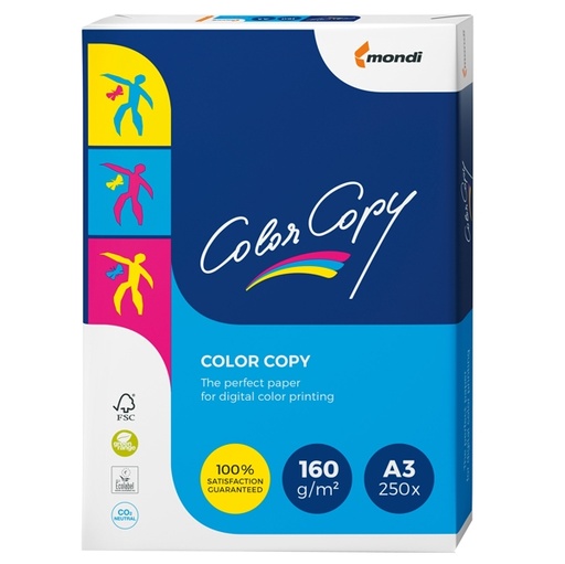 [D63454] CARTA BIANCA COLOR COPY 320x450mm 160gr 250fg SRA3 MONDI