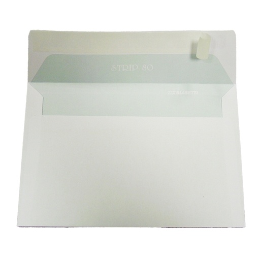 [D63470] 500 BUSTE BIANCHE 120X180MM 80GR C/STRIP BLASETTI
