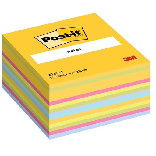 [D64202] BLOCCO CUBO 450foglietti Post-it(R) 76x76mm 2030-U ULTRACOLOR