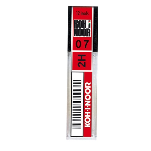 [D64253] ASTUCCIO 12 MICROMINE 0,7mm 2H E207 KOHINOOR