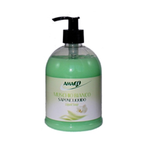 [D64270] SAPONE LIQUIDO IN DISPENSER 500ML MUSCHIO BIANCO
