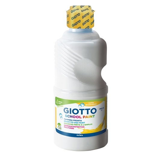[D64460] TEMPERA PRONTA 250ML lavabile GIOTTO BIANCO