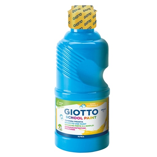 [D64462] TEMPERA PRONTA 250ML lavabile GIOTTO CYANO