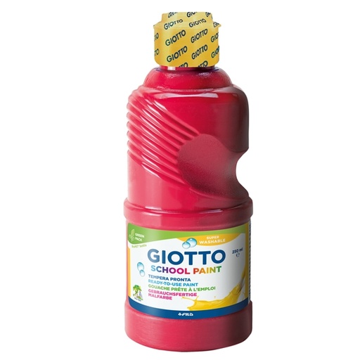 [D64463] TEMPERA PRONTA 250ML lavabile GIOTTO ROSSO