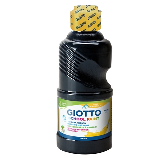 [D64466] TEMPERA PRONTA 250ML lavabile GIOTTO NERO