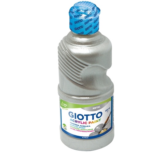 [D64468] TEMPERA PRONTA ACRILICA GIOTTO 250ML ARGENTO -