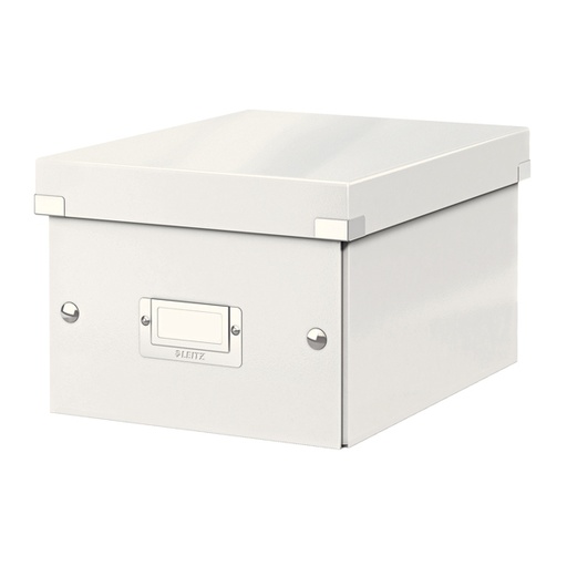 [D64475] SCATOLA ARCHIVIO PICCOLA CLICKSTORE BIANCO METAL