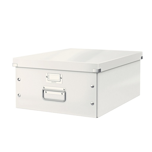 [D64479] SCATOLA ARCHIVIO GRANDE CLICKSTORE BIANCO METAL