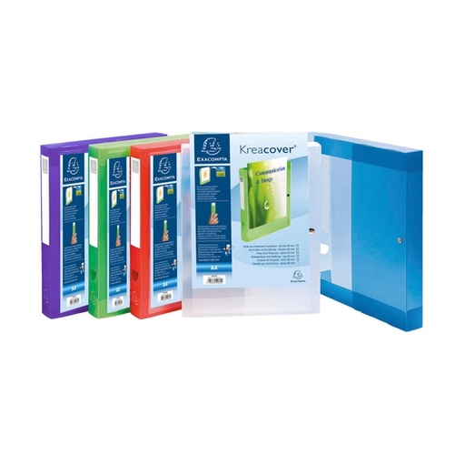 [D64491] CARTELLE ARCHIVIO PERSONALIZ. IN PP 24x32X4CM COLORI ASS. KREACOVER