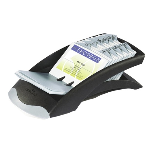 [D64507] PORTABIGLIETTI DA VISITA LINEARE A-Z 200 BIGLIETTI VISIFIX DURABLE