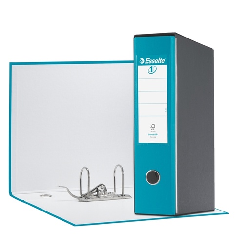 [D64553] Registratore EUROFILE G55 turchese dorso 8cm f.to protocollo ESSELTE