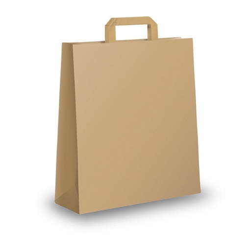 [D64916] SCATOLA 350 SHOPPERS 22X10X29CM AVANA NEUTRO PIATTINA