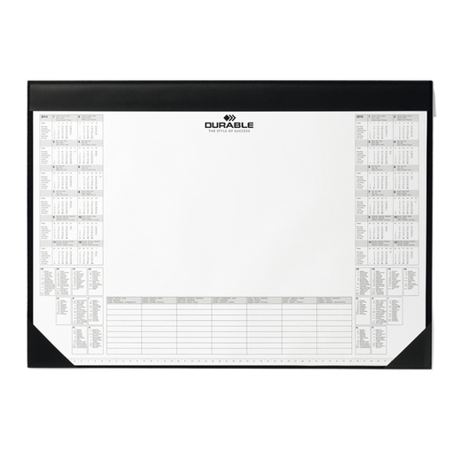 [D65197] SOTTOMANO CON 25FG C/CALENDARIO BIANNUALE 59x42cm DURABLE