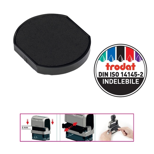 [D65346] BLISTER 2 TAMPONCINO 6/46040 NERO TRODAT
