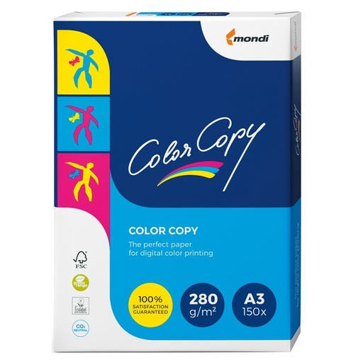 [D65604] CARTA BIANCA COLOR COPY 320x450mm 280gr 150fg SRA3 MONDI