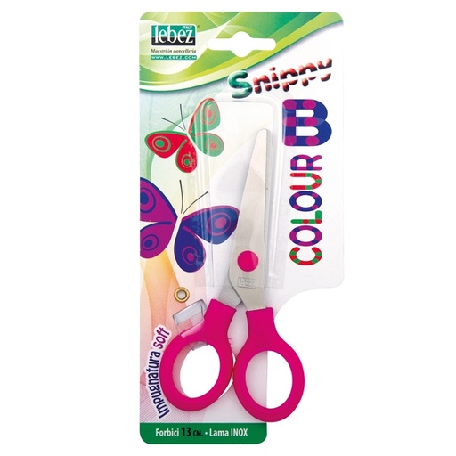 [D65657] Forbici SNIPPY SOFT 13cm punta tonda 4512 LEBEZ