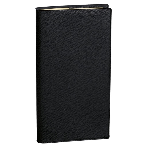 [D66065] Agenda Planing Italnote S spiralato 8,8x17cm Impala nero 2023 Quo Vadis