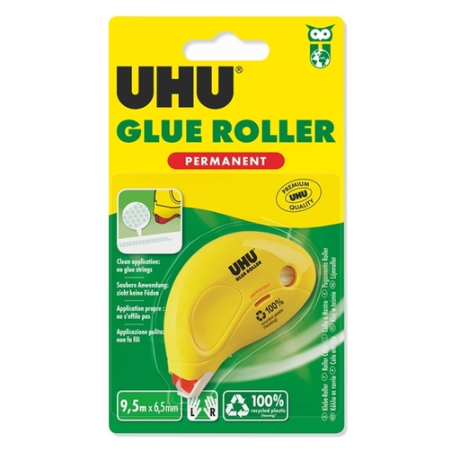 [D67259] COLLA A NASTRO DRYCLEAN ROLLER 6.5mmx8.5mt PERMANENTE in blister UHU