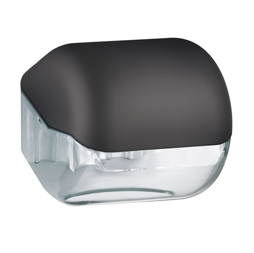 [D67396] Dispenser carta igienica rt/interfogliata nero Soft Touch