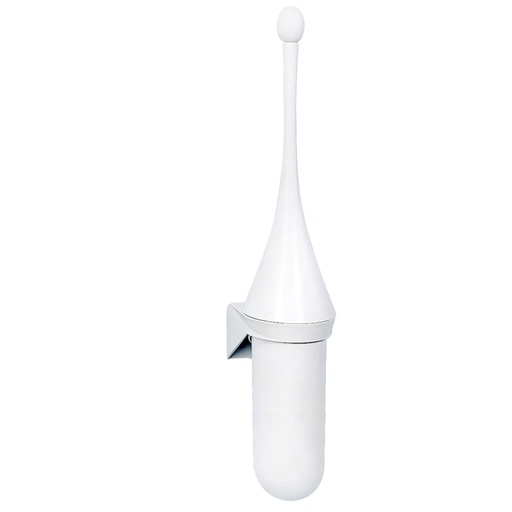 [D67408] PORTASCOPINO BIANCO DA PARETE PER WC MAR PLAST