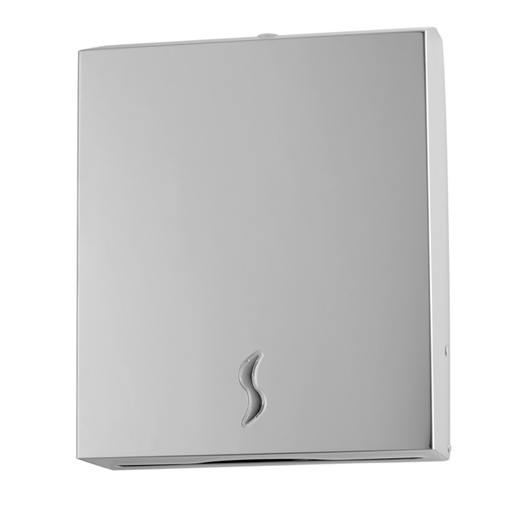 [D67494] DISTRIBUTORE ASCIUGAMANI PIEGATI 400F IN ACCIAIO INOX