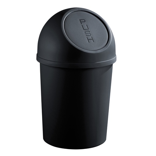 [D67553] CONTENITORE RIFIUTI 25Lt NERO PUSH HELIT