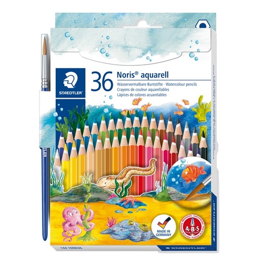[D67664] ASTUCCIO 36 MATITE COLORATE 144 AQUARELL NORIS CLUB STAEDTLER