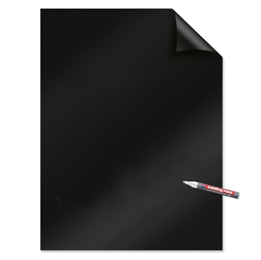 [D67704] ROTOLO 25FG ELETTROSTATICI 60x80CM NERO MAGIC CHART Legamaster