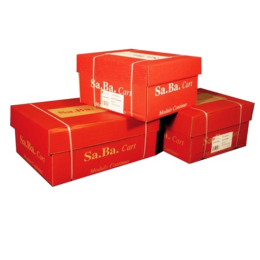 [D67793] CARTA IN MODULO CONTINUO 24X11" 60GR (2000FG) CARTA RICICLATA Piste Staccabili