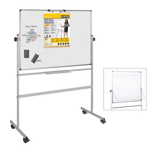 [D67802] LAVAGNA MAGNETICA GIREVOLE PROFESSIONAL 100x150CM Bi-Office