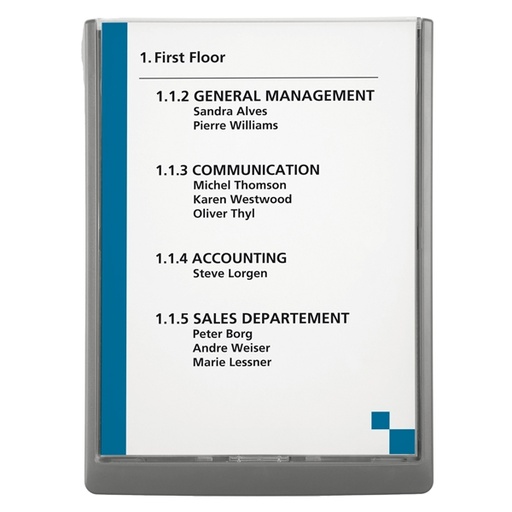 [D67866] TARGA FUORI PORTA CLICK SIGN 210x297MM (A4) DURABLE