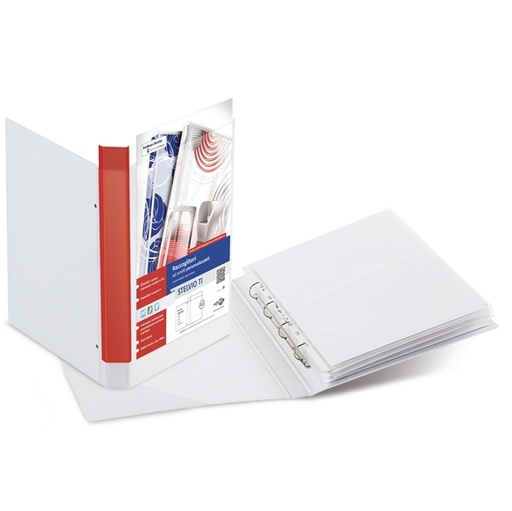 [D68025] Raccoglitore STELVIO TI 25 4D A3 30x42cm libro bianco personalizzabile SEI ROTA
