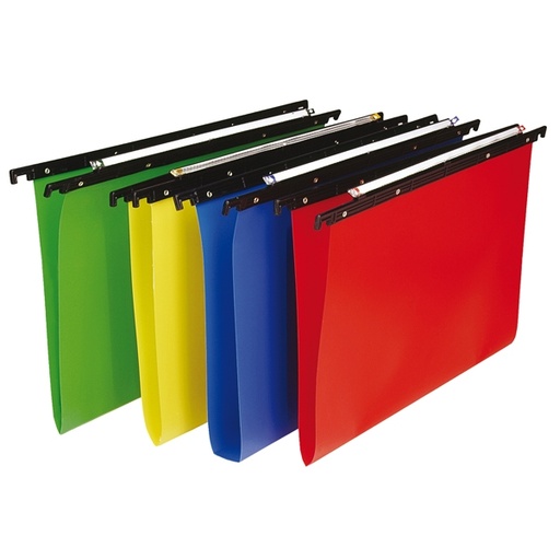 [D68054] CARTELLA SOSPESA IN PPL CASSETTO 39,5/V COLORI ASS. 500/395 CARTESIO PP