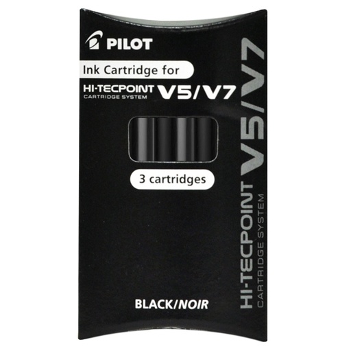 [D68101] SET 3 REFILL ROLLER HI-TECPOINT V5-V7 RICARICABILE NERO BEGREEN PILOT