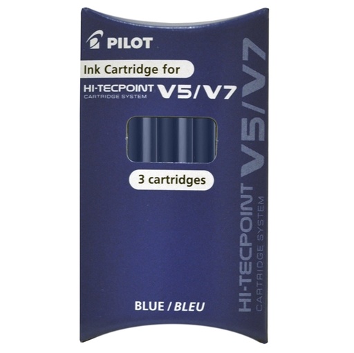 [D68102] SET 3 REFILL ROLLER HI-TECPOINT V5-V7 RICARICABILE BLU BEGREEN PILOT