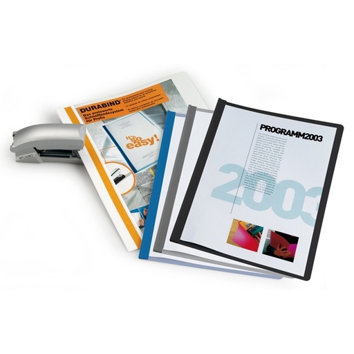 [D68107] CARTELLINA A4 Durabind GRIGIO per RILEGATURA A PUNTI 2250 DURABLE