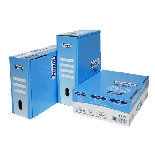 [D68134] SCATOLA 500 BUSTE FORATE 22X30 SUPERIOR LISCIO PPL FAVORIT