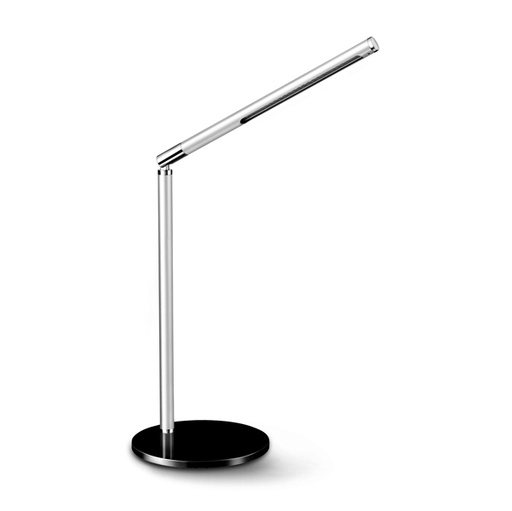 [D68310] LAMPADA DA TAVOLO A LED ECOLINE NERO/GRIGIO METALLIZZATO CEP